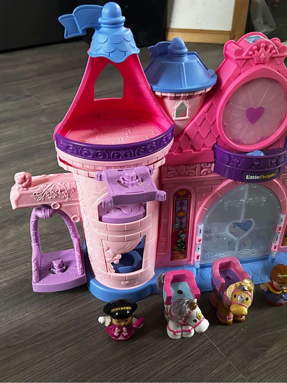 Fisher-Price Pink & Purple Princess Castle Playset Little people